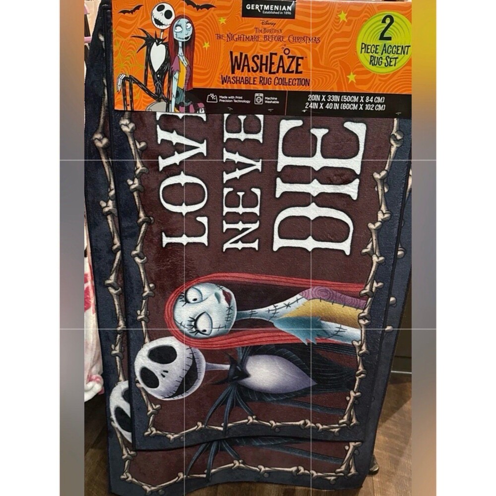 Disney Nightmare Before Christmas Accent Rug Set